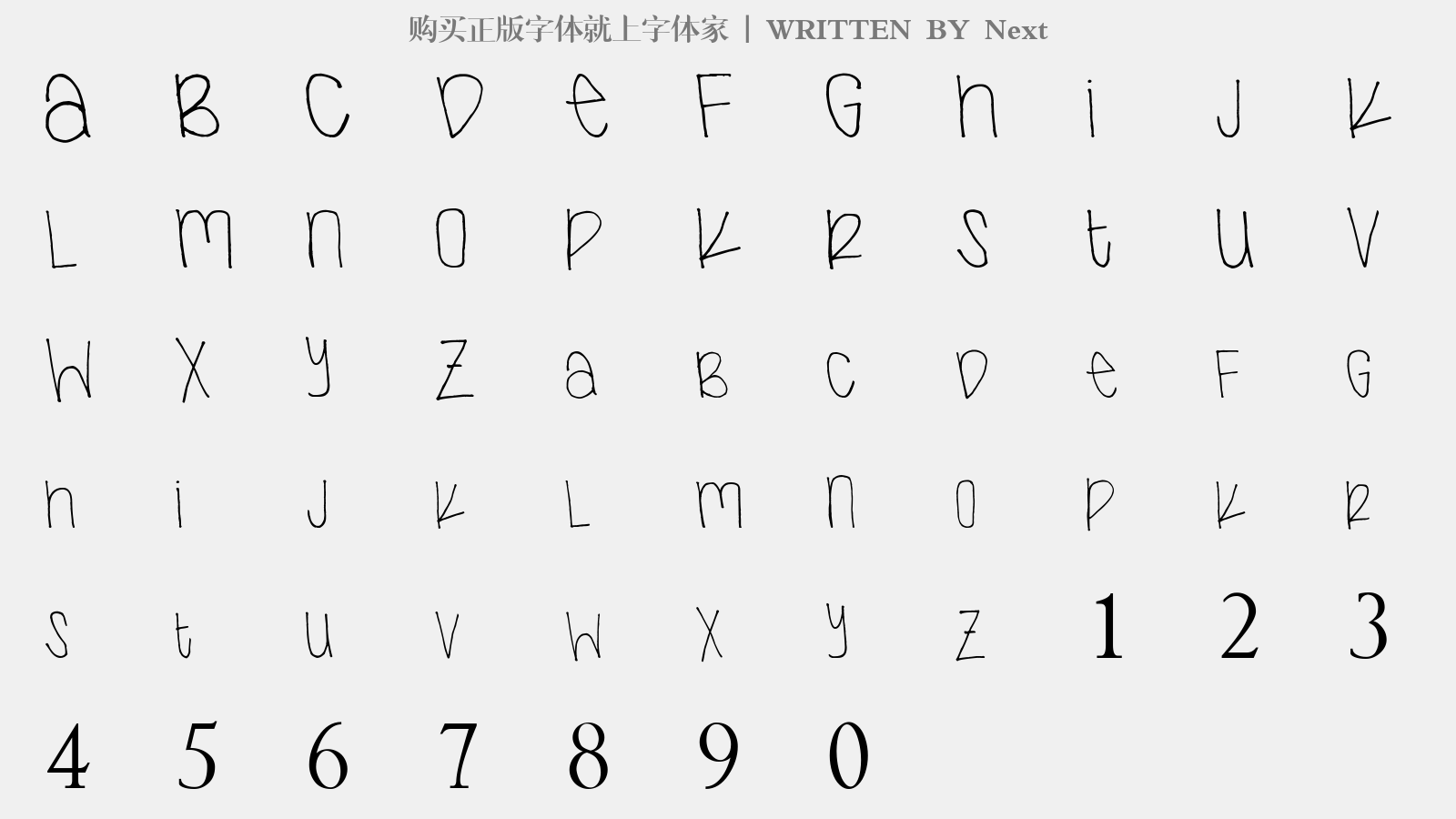 Next - 大写字母/小写字母/数字