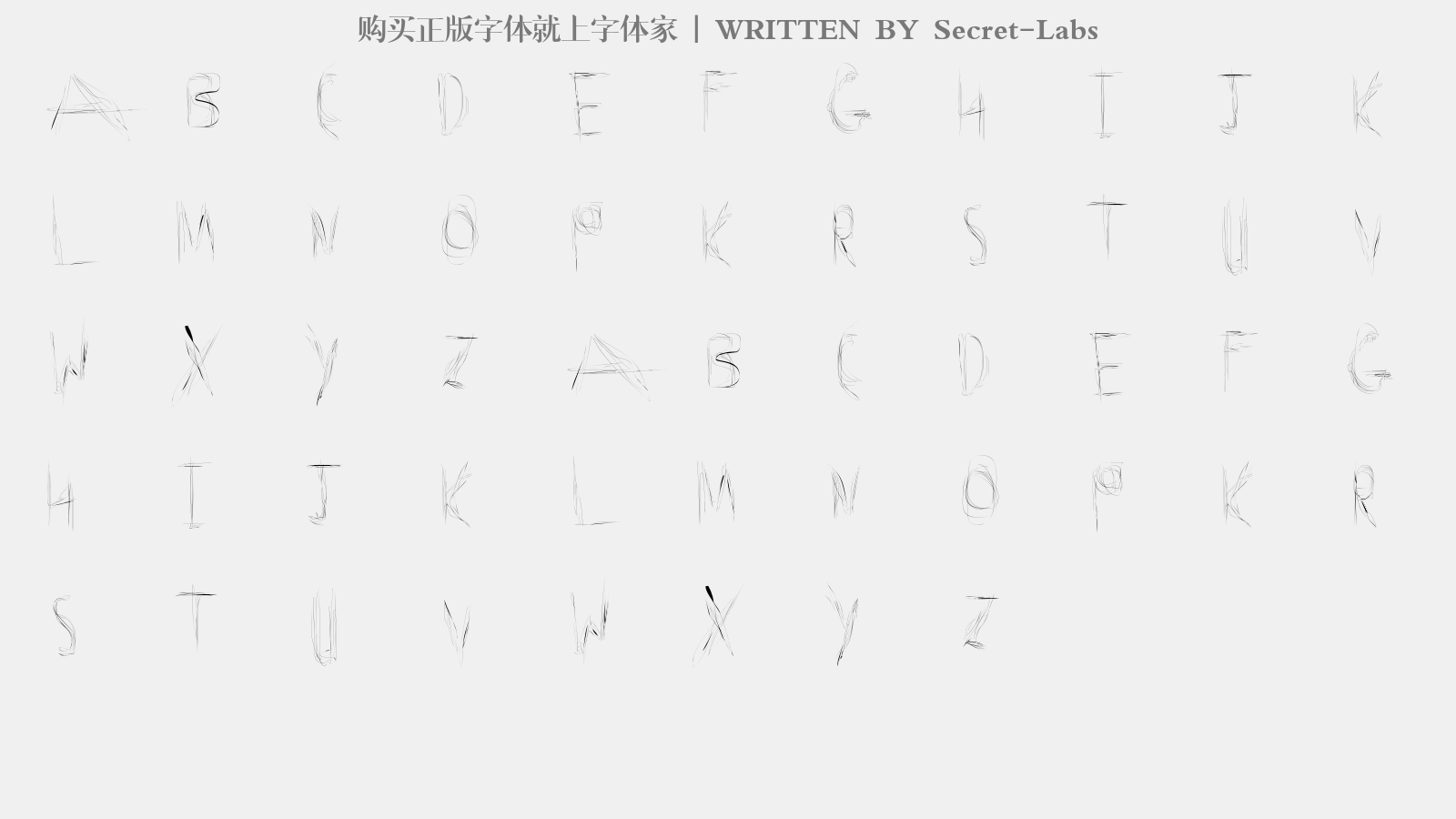 Secret-Labs - 大写字母/小写字母/数字