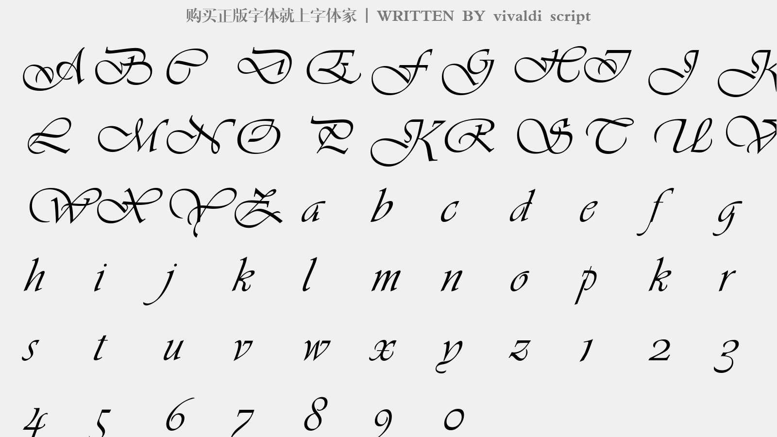 vivaldi script免费字体下载 - 英文字体免费下载尽在字体家
