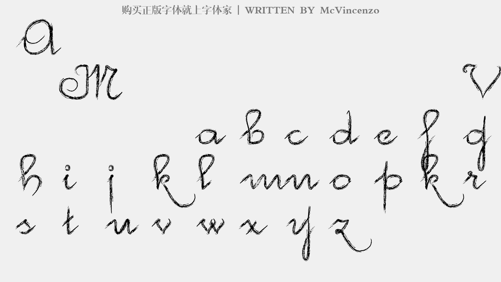 McVincenzo - 大写字母/小写字母/数字