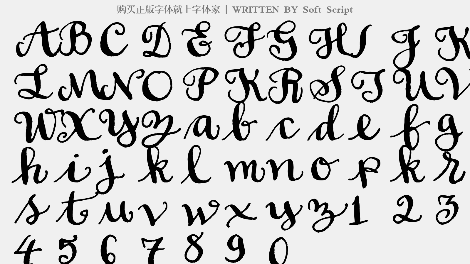 soft scriptsoft script soft script是一款个性独特的英文字体