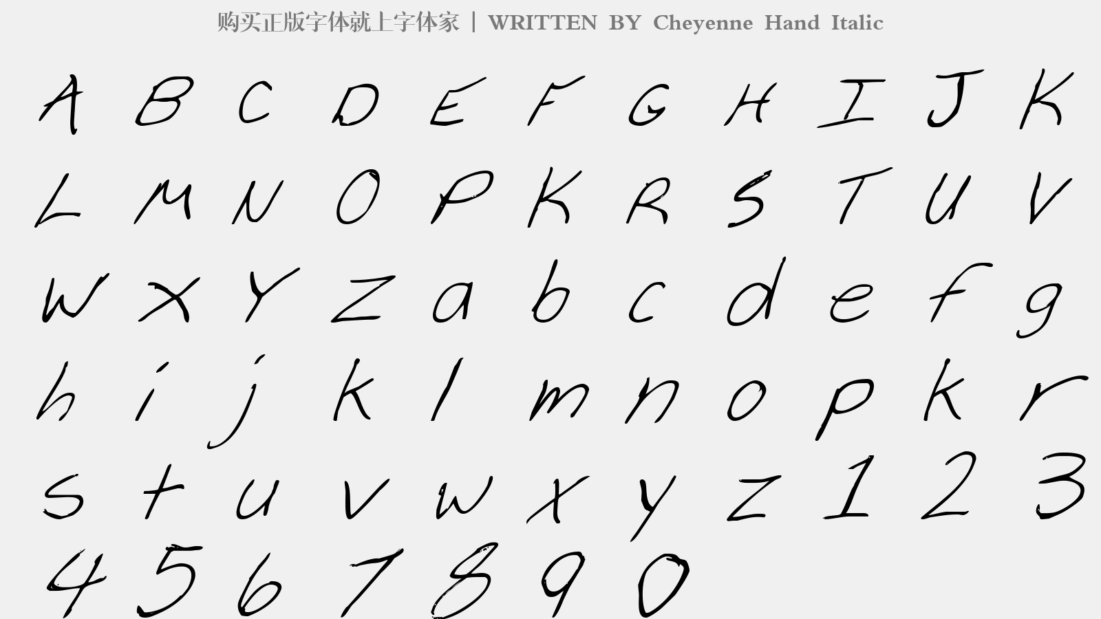 Cheyenne Hand Italic免费字体下载 - 英文字体免费下载尽在字体家