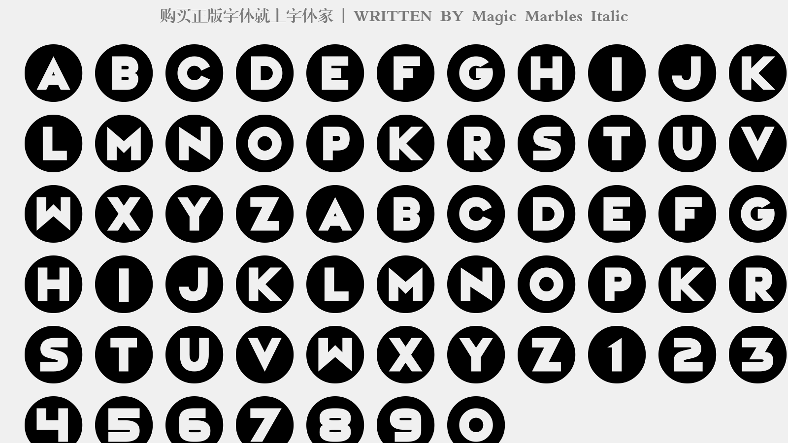 Magic Marbles Italic免费字体下载 - 英文字体免费下载尽在字体家