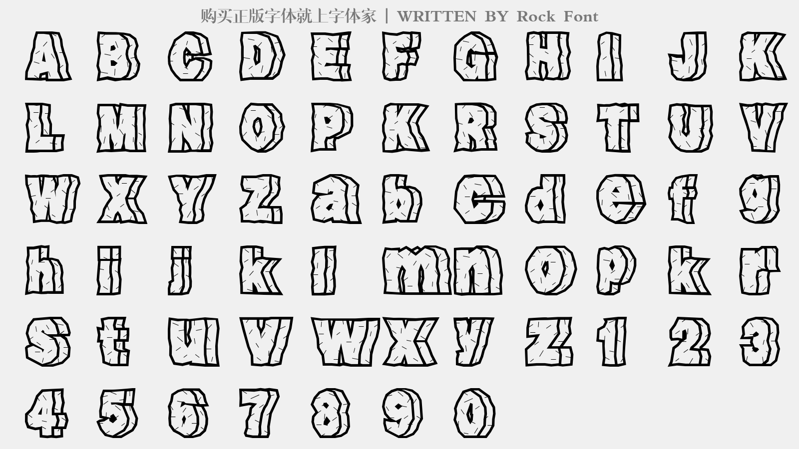 Rock Font免费字体下载 - 英文字体免费下载尽在字体家
