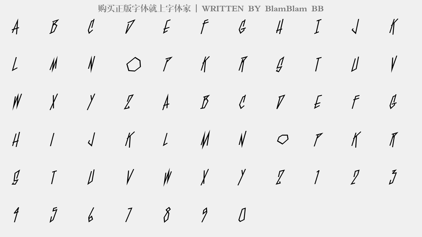 BlamBlam BB - 大写字母/小写字母/数字