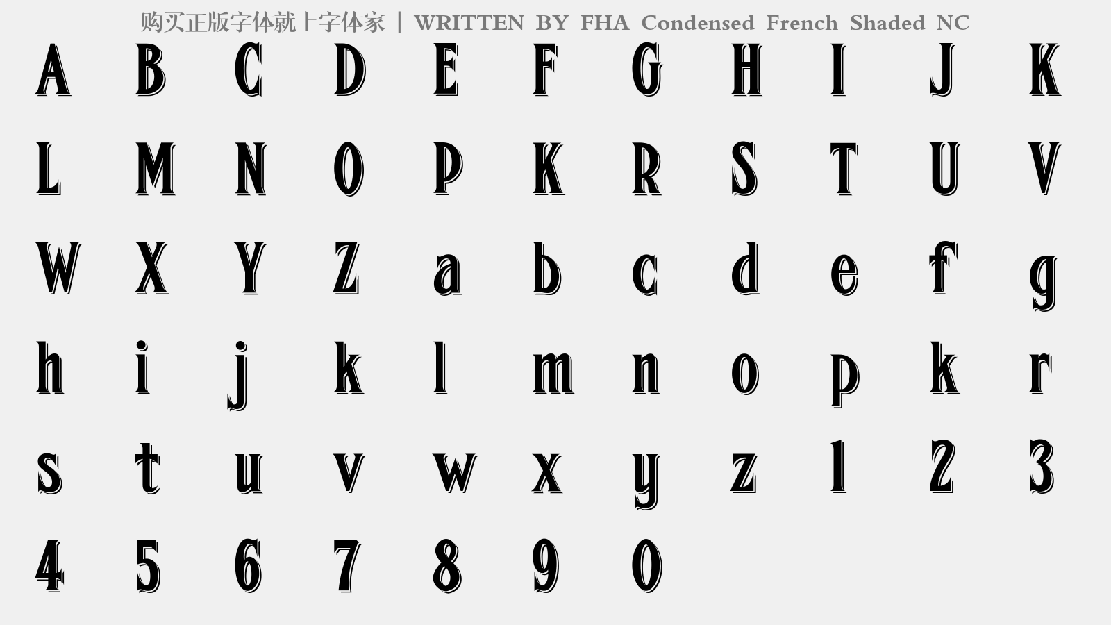 FHA Condensed French Shaded NC?????????????????? ???????????????????????????????????????