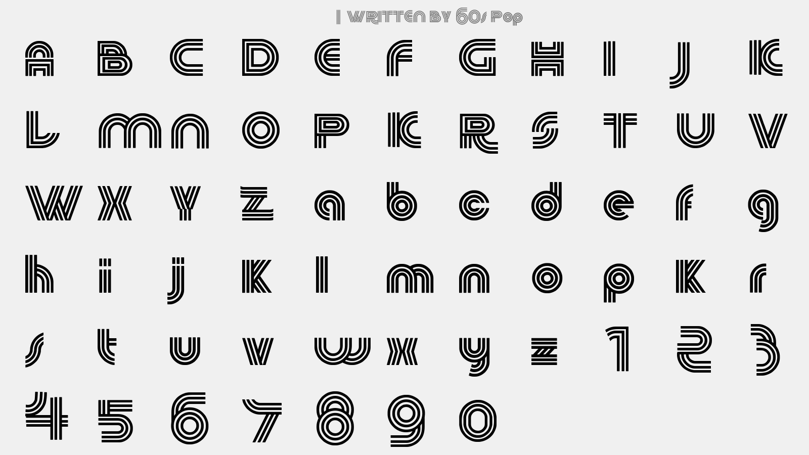 60s pop免費字體下載 - 英文字體免費下載盡在字體家