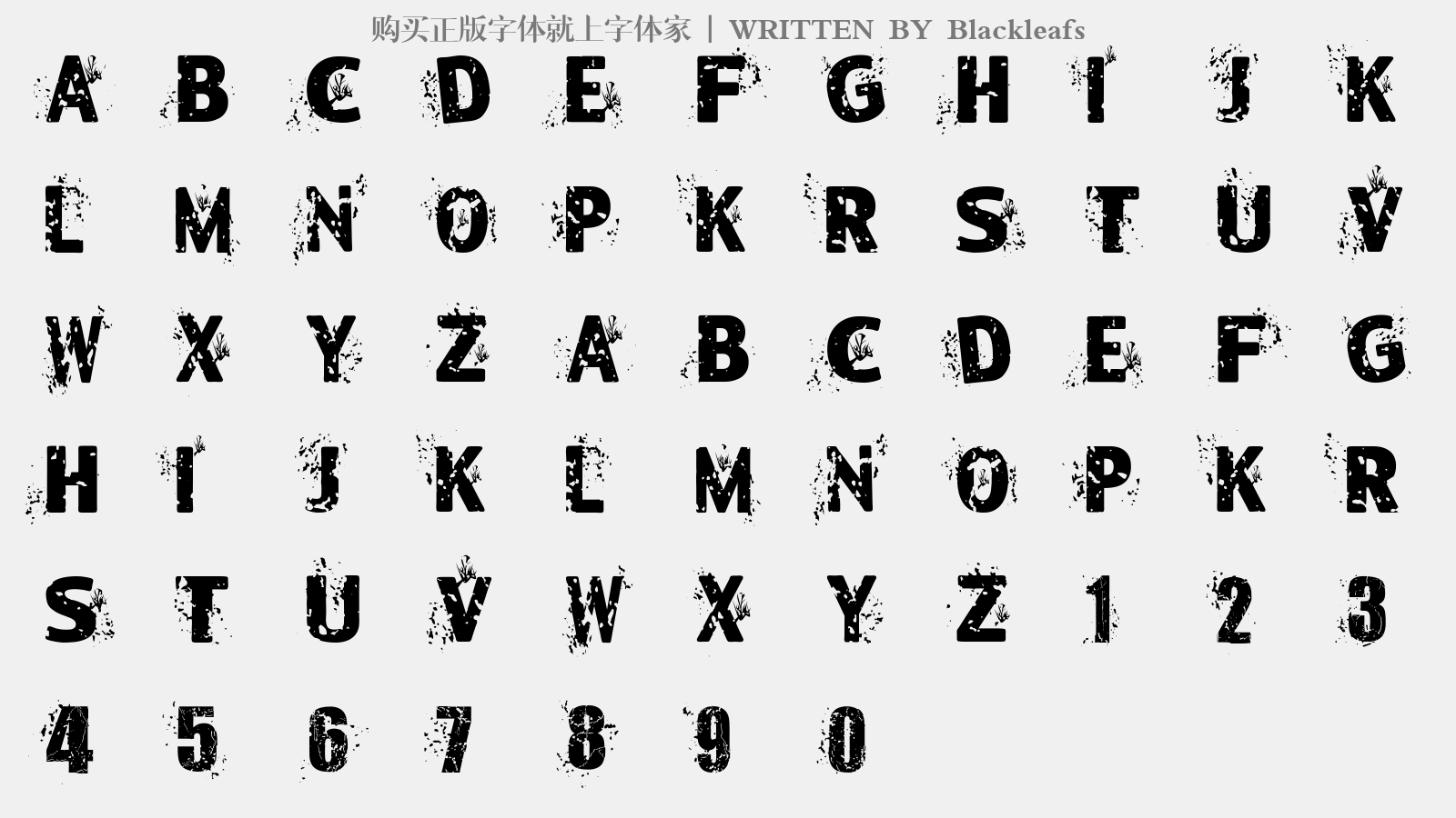 blackleafs免费字体下载 - 英文字体免费下载尽在字体家