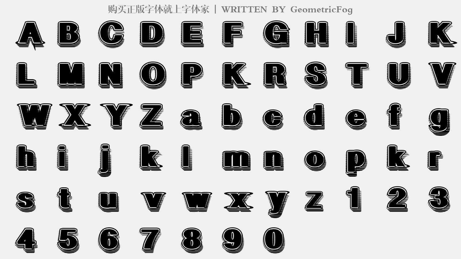 geometricfog免费字体下载 - 英文字体免费下载尽在字体家
