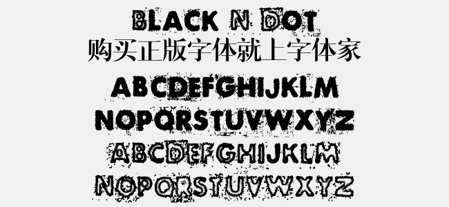 black n dot免费字体下载 - 英文字体免费下载尽在字体家