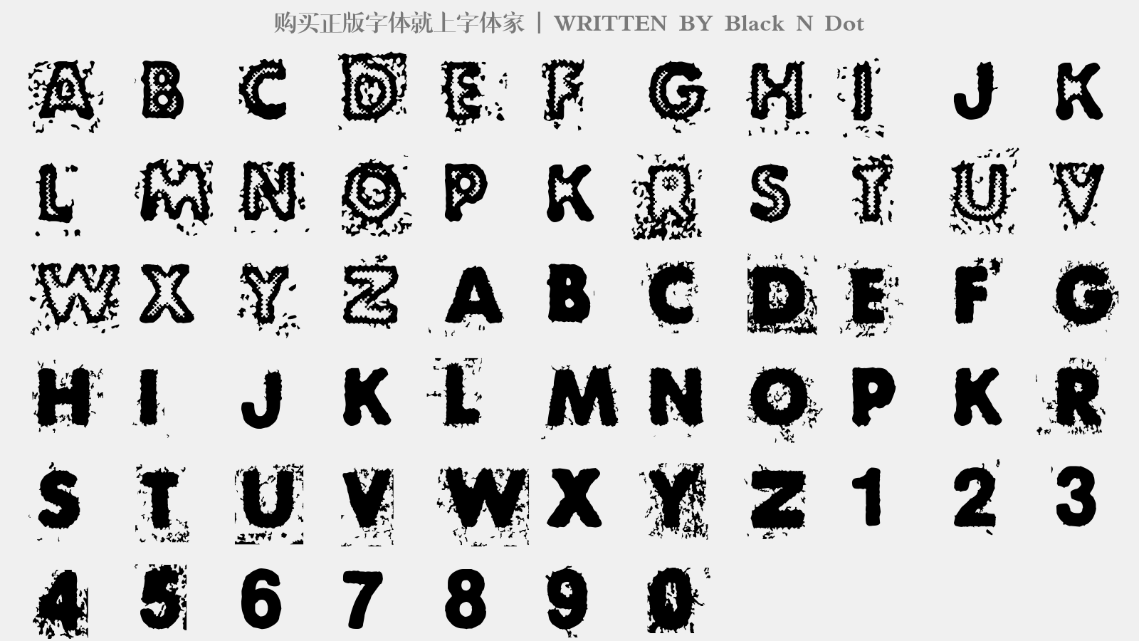 black n dot免费字体下载 - 英文字体免费下载尽在字体家