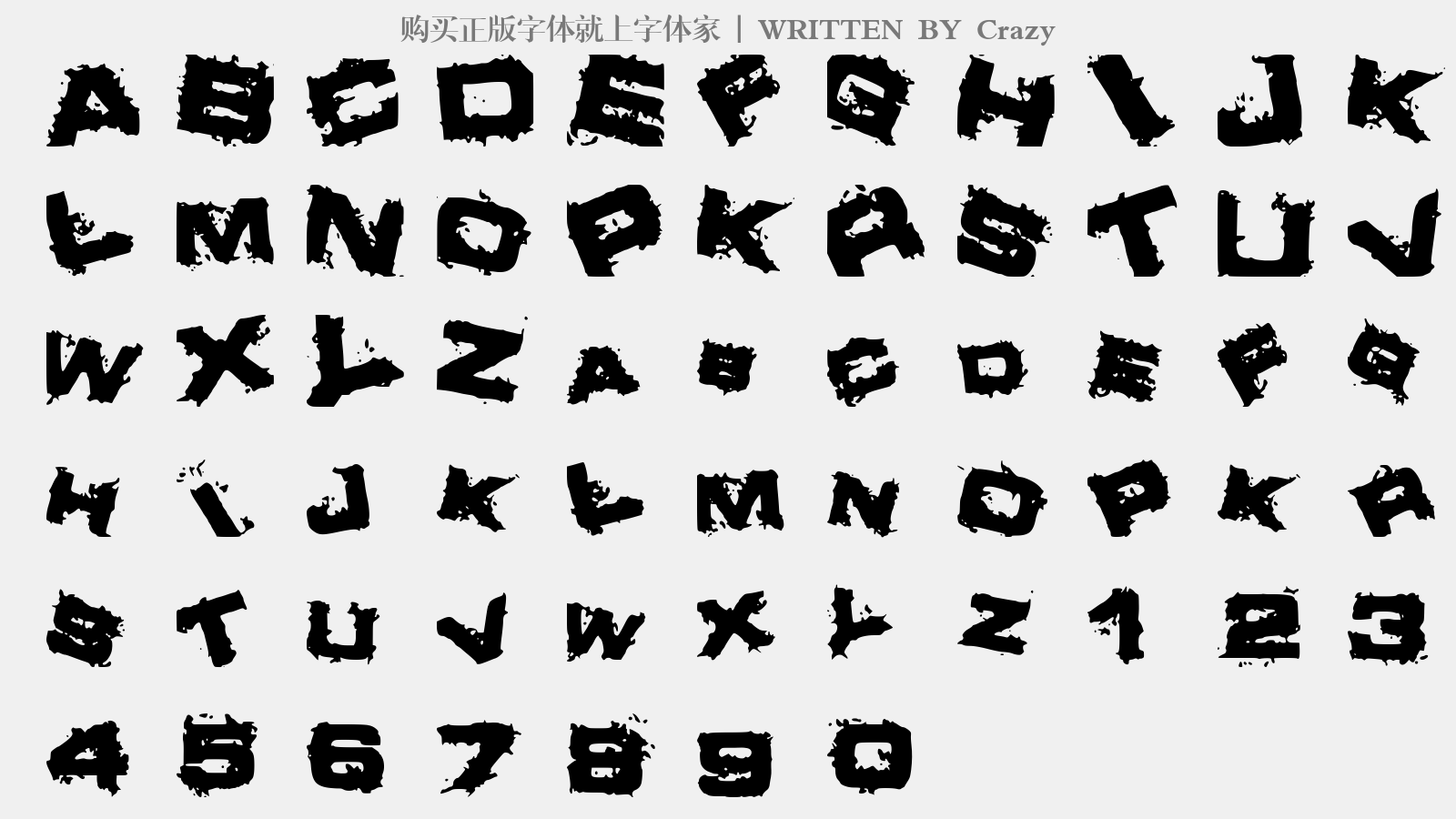 crazy免费字体下载 - 英文字体免费下载尽在字体家