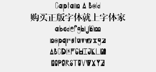 Captain A Bold免费字体下载 - 英文字体免费下载尽在字体家