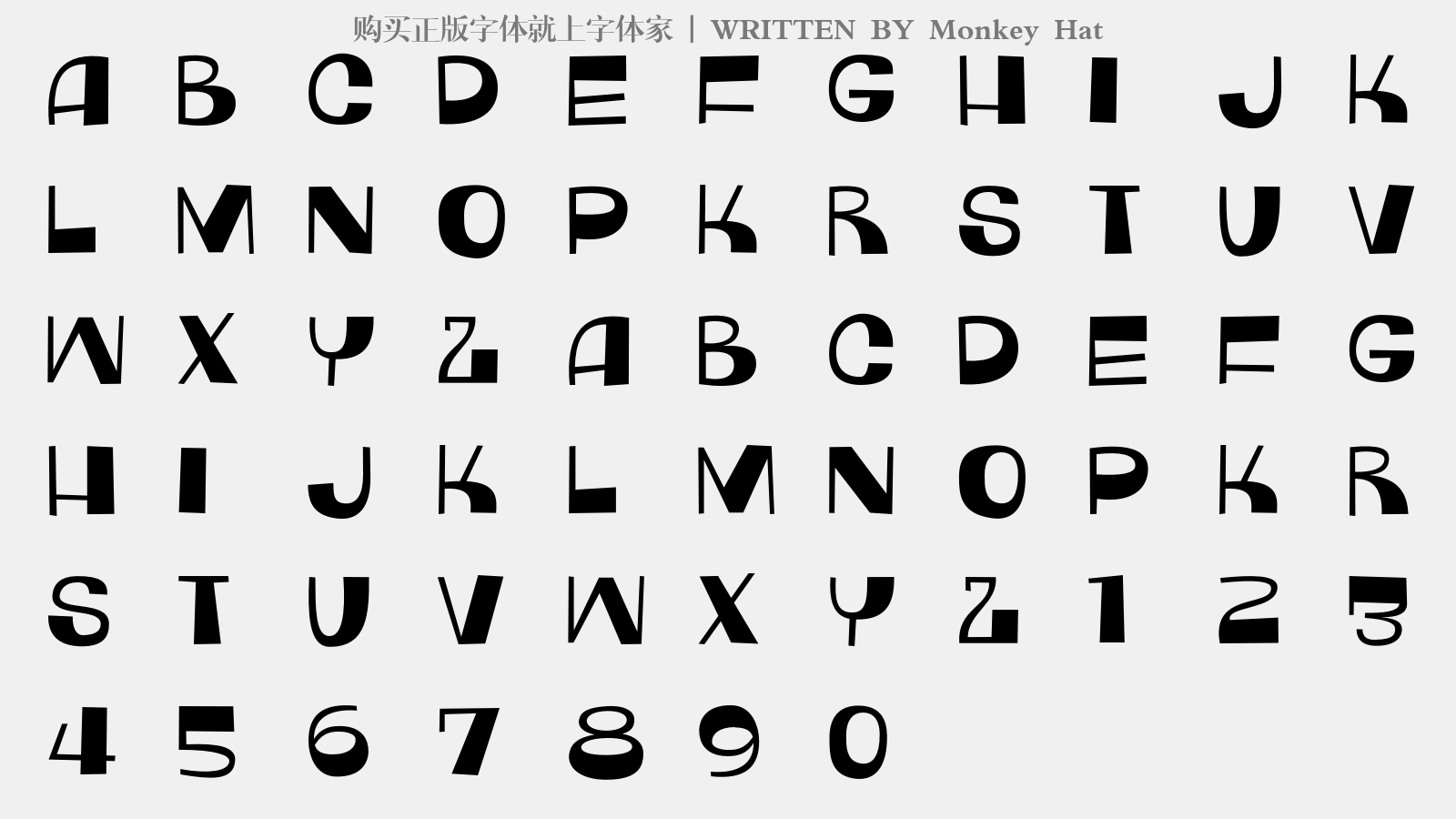 monkey hat免费字体下载 - 英文字体免费下载尽在字体家