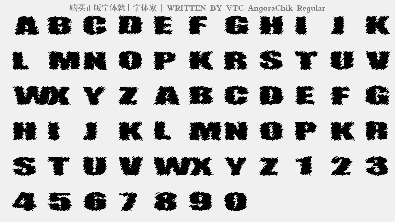 vtc angorachik regular - 大写字母/小写字母/数字