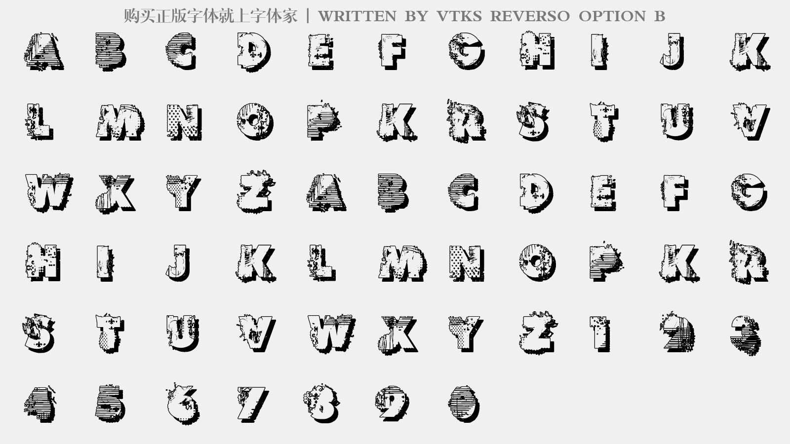 vtks reverso option b免费字体下载 - 英文字体免费下载尽在字体家