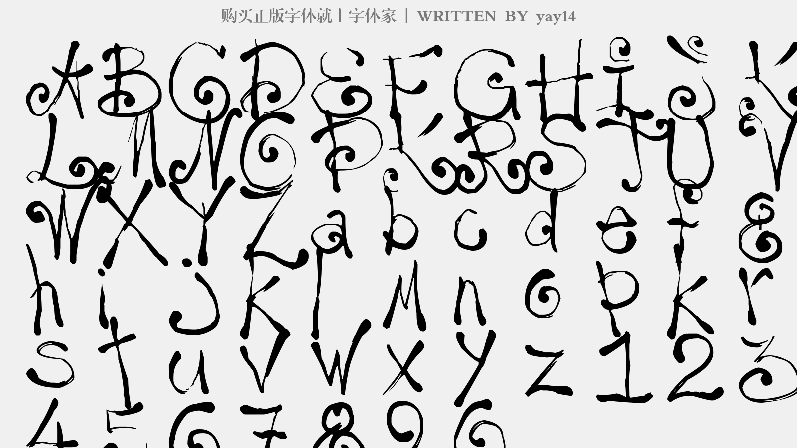 yay14免费字体下载 - 英文字体免费下载尽在字体家