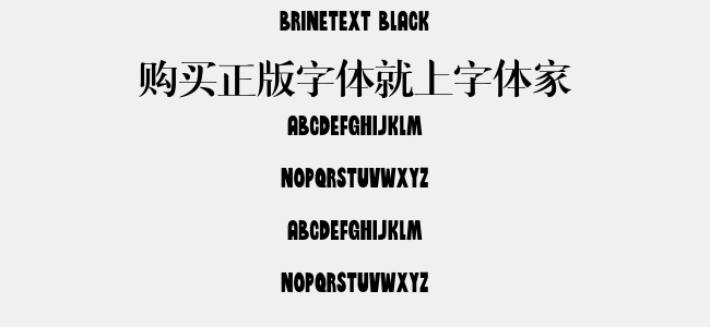 Brinetext Black