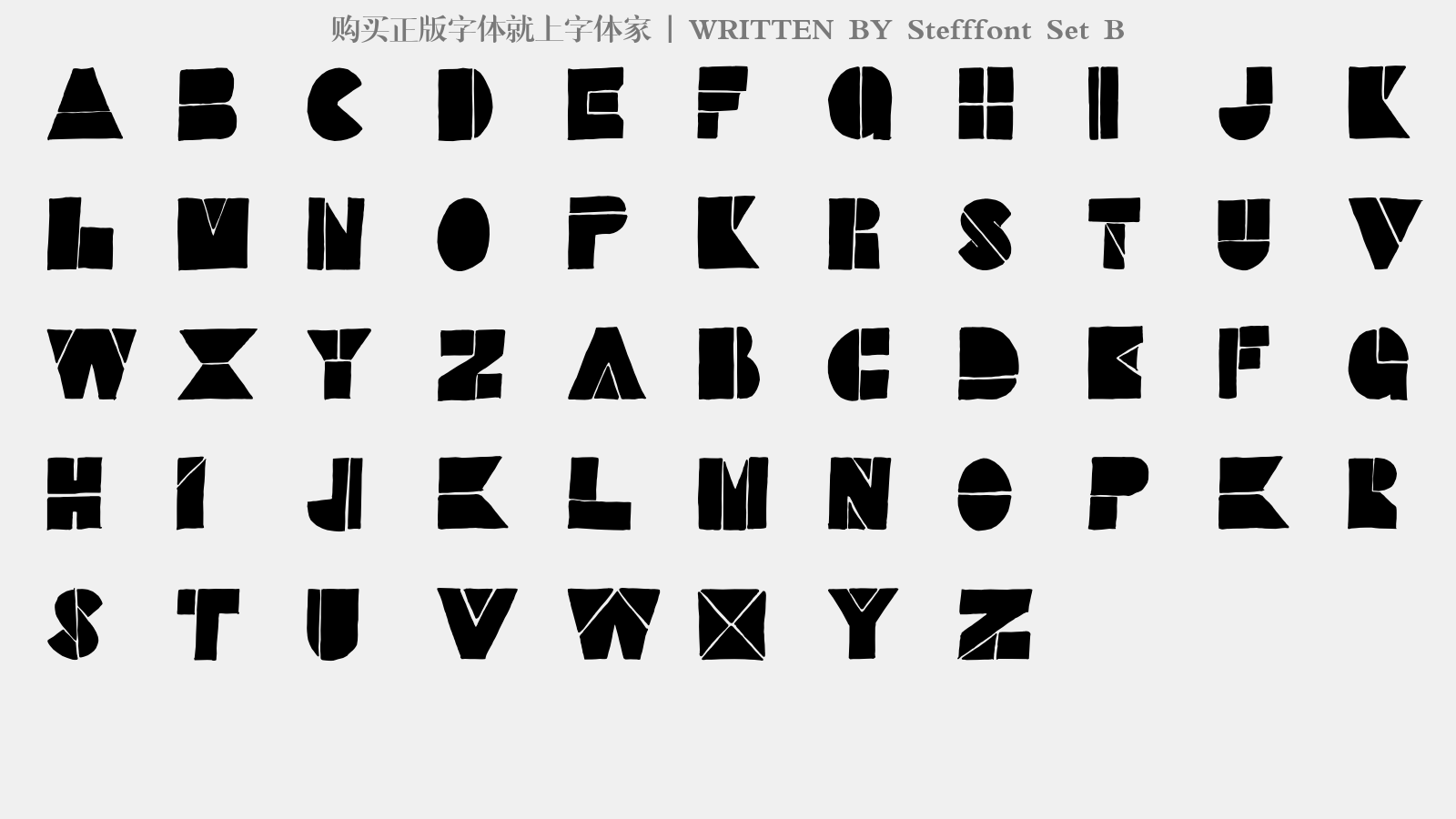 stefffont set b免费字体下载 - 英文字体免费下载尽在字体家