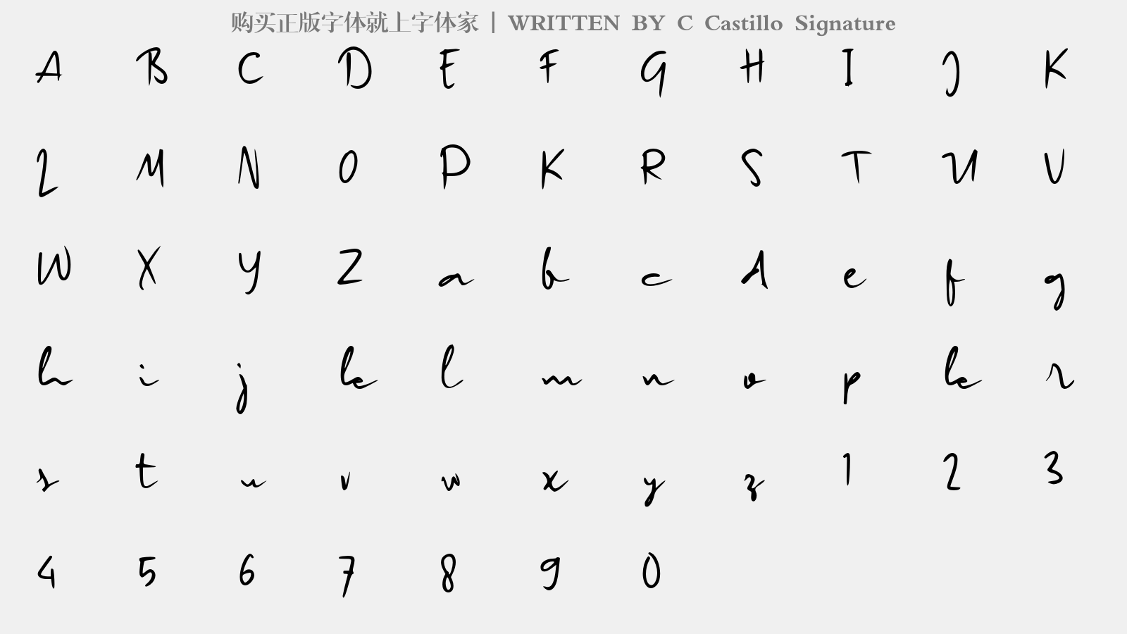 Castillo Signature C Castillo Signature免费字体下载 - 英文字体免费下载尽在字体家