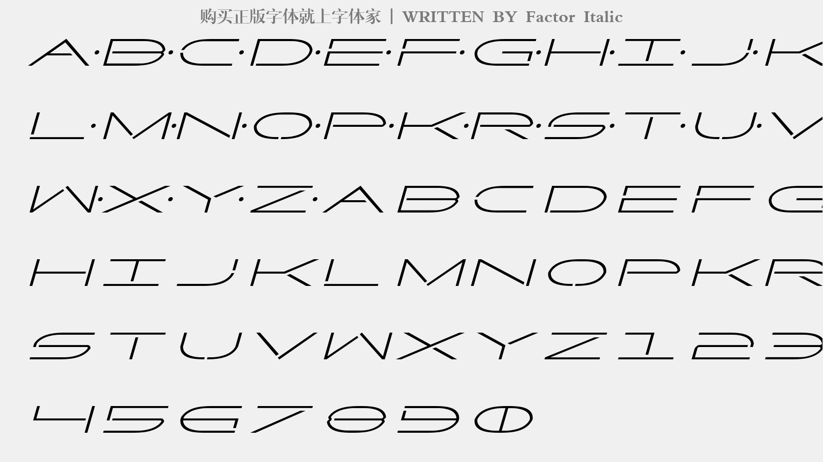 factor italic免費字體下載 - 英文字體免費下載盡在字體家