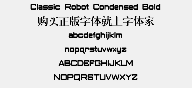 Classic Robot Condensed Bold