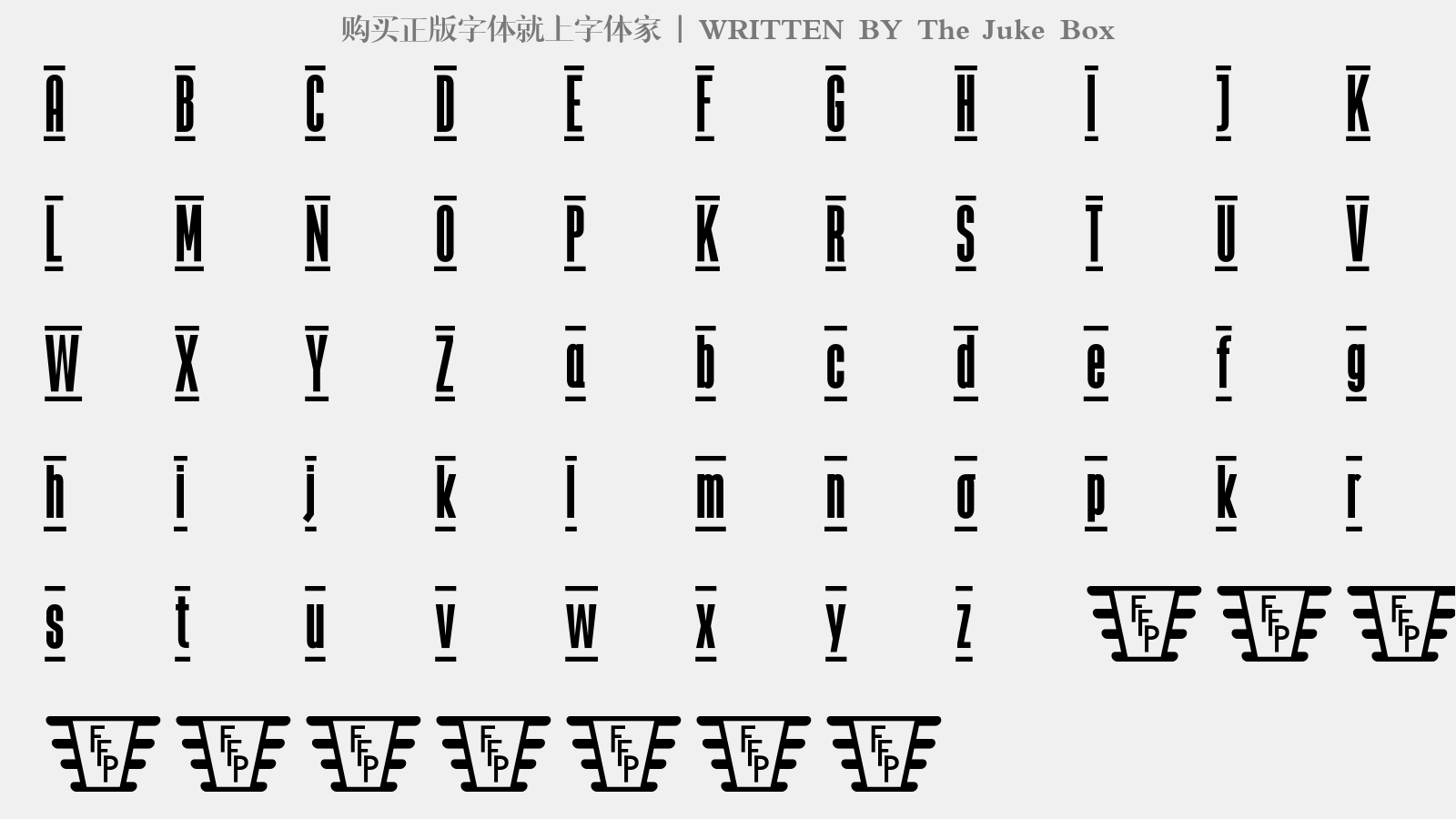The Juke Box - 大写字母/小写字母/数字