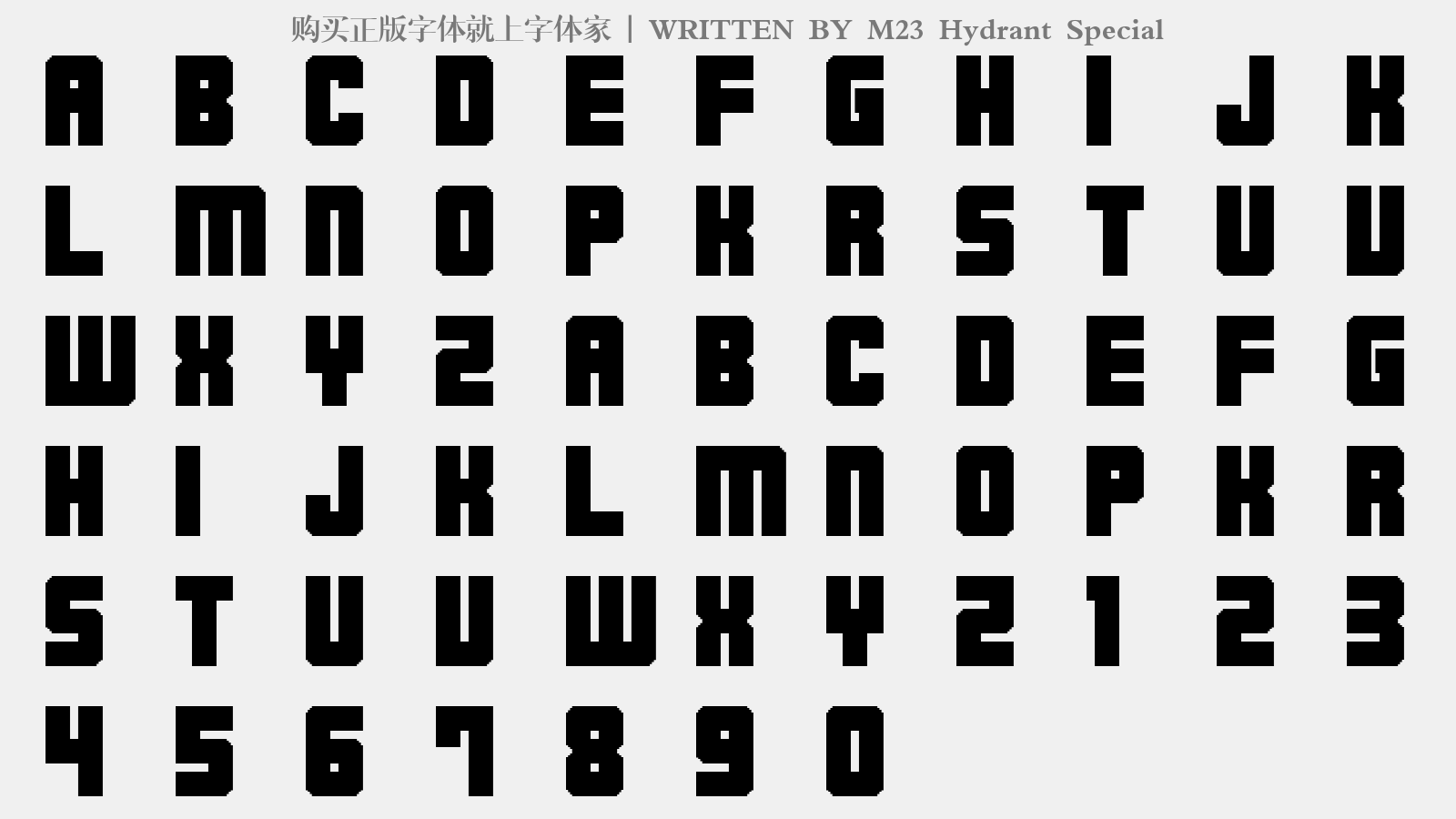 m23 hydrant special免费字体下载 - 英文字体免费下载尽在字体家