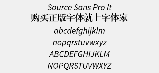 Source Sans Pro It