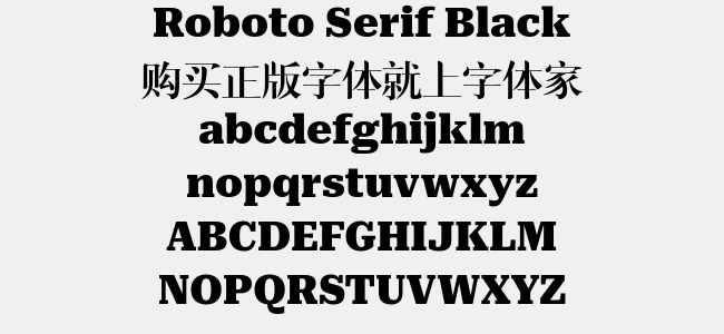 Roboto Serif Black