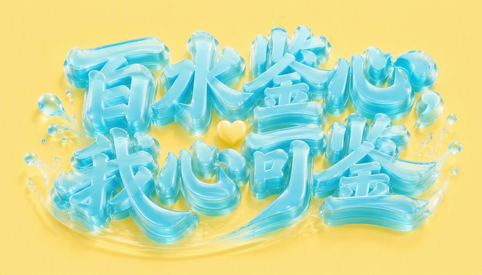 百水鉴心,我心可鉴