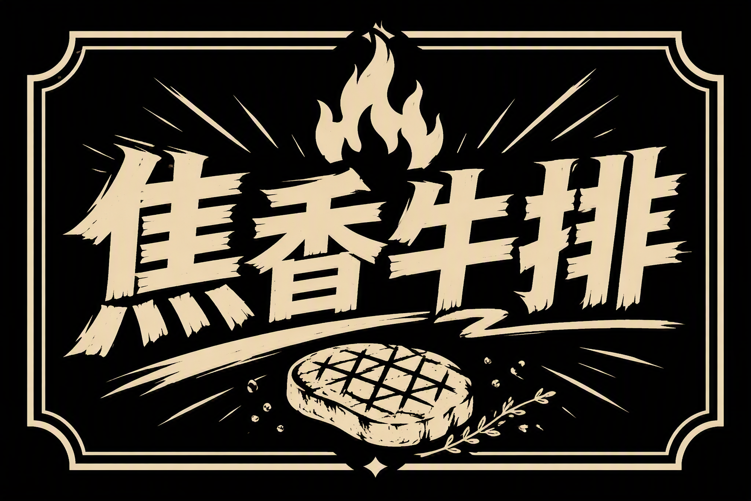 焦香牛排