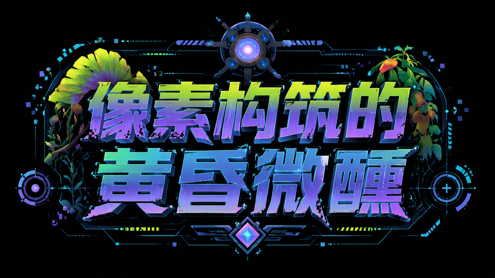 像素构筑的黄昏微醺
