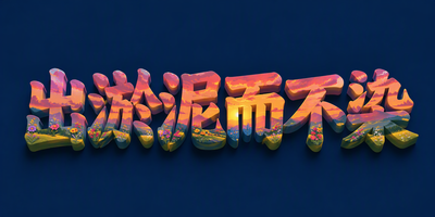 出淤泥而不染