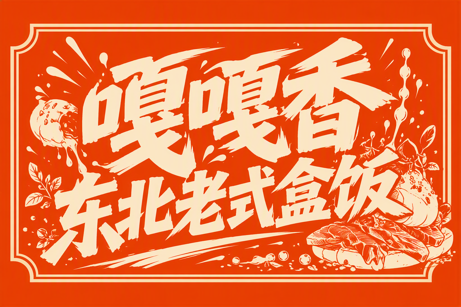 嘎嘎香东北老式盒饭