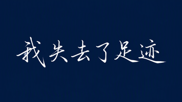 我失去了足迹