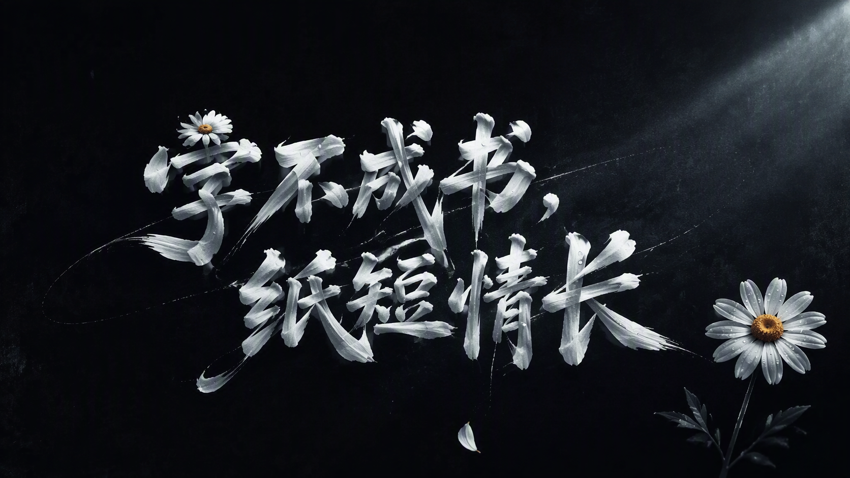 字不成书，纸短情长