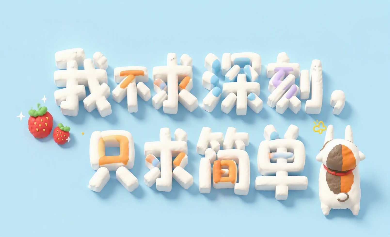 我不求深刻，只求简单
