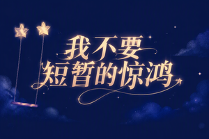 我不要短暂的惊鸿”