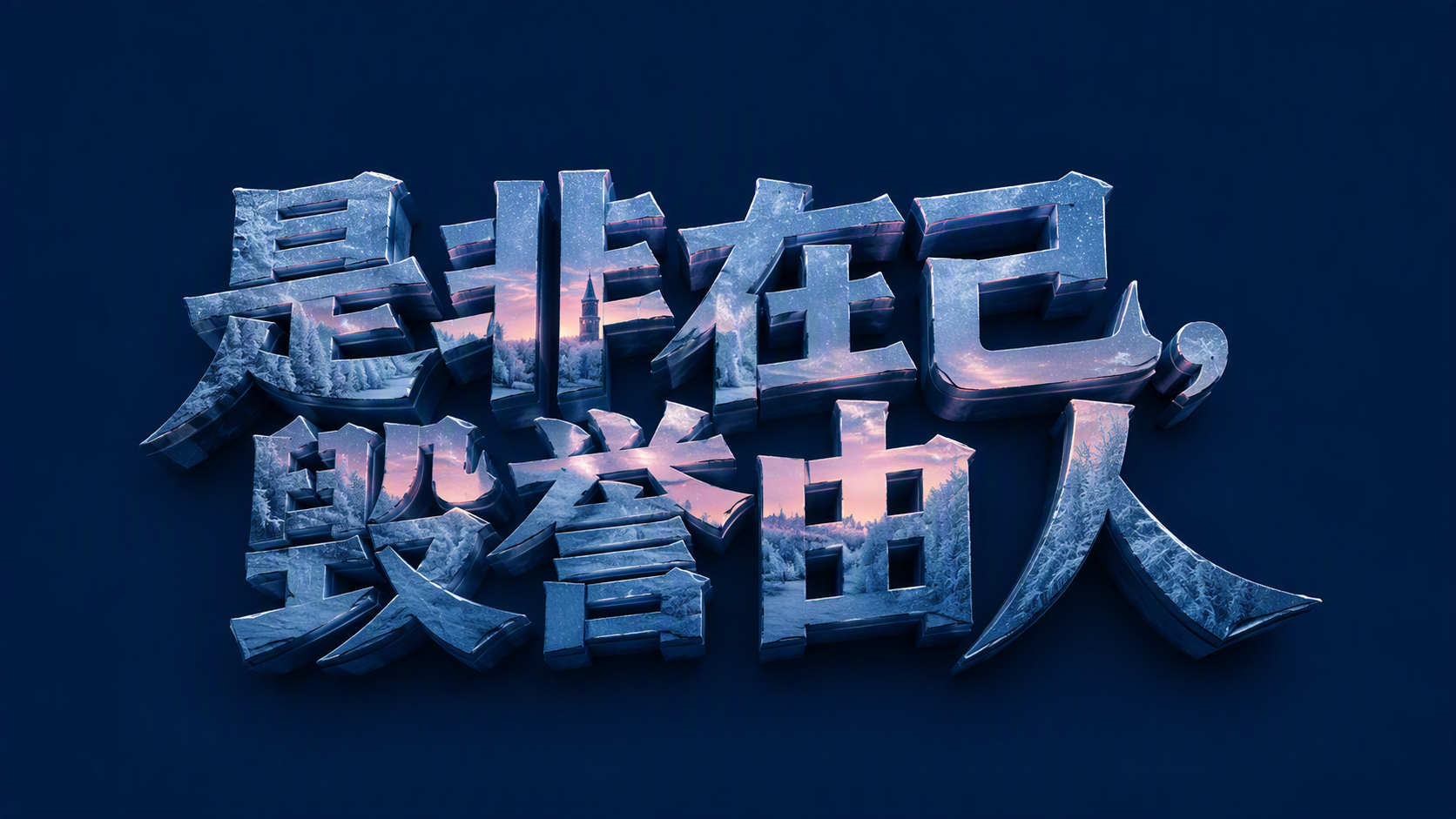 是非在己，毁誉由人