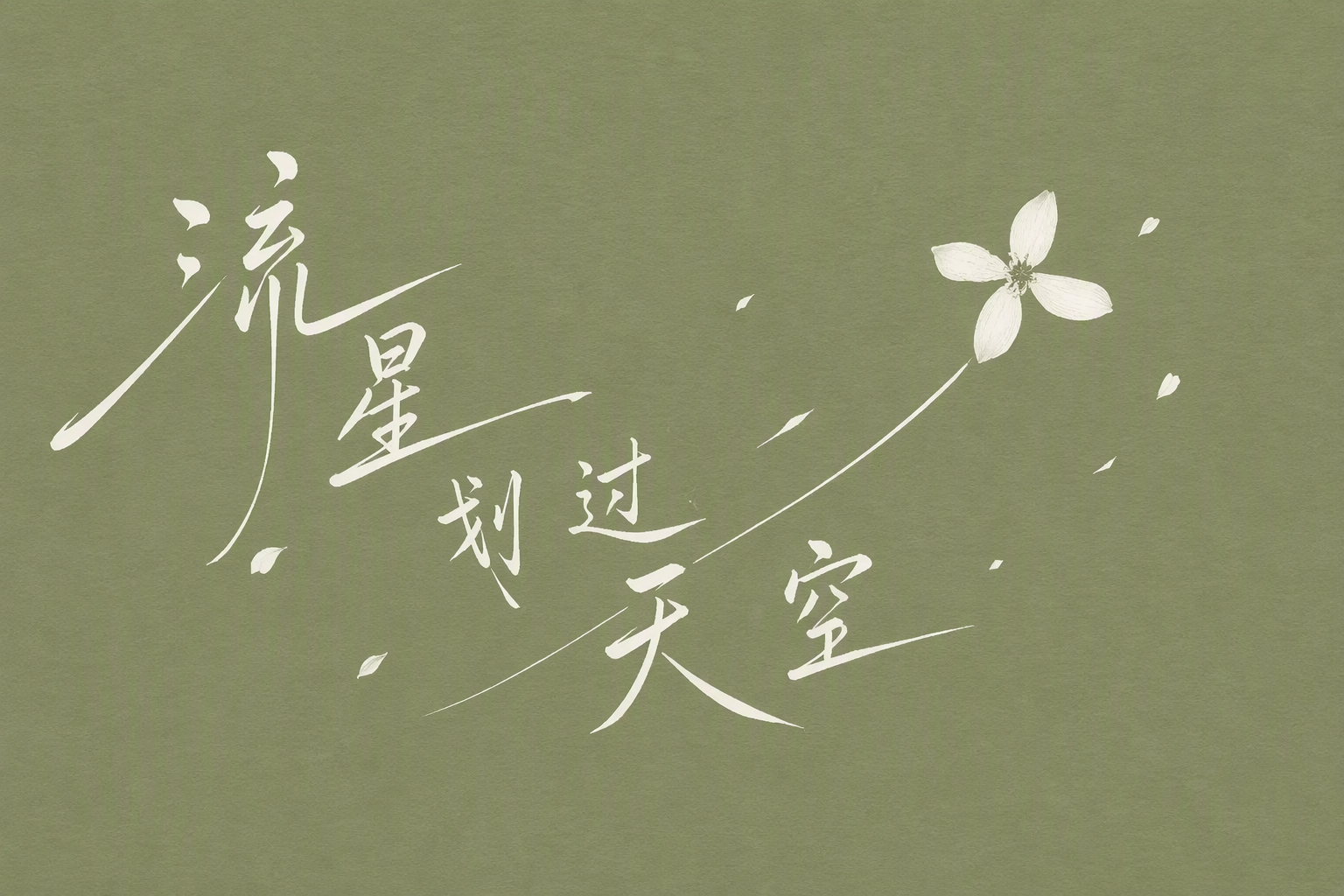 流星划过天空