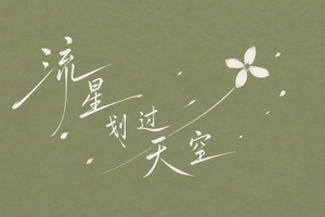 流星划过天空