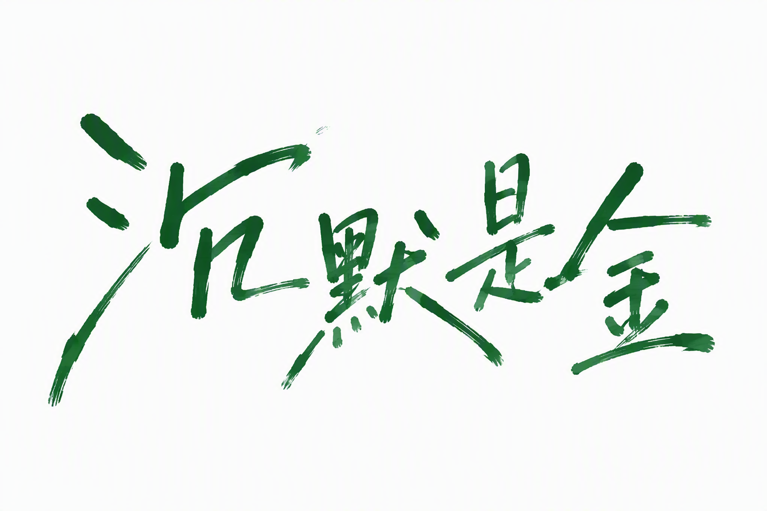 沉默是金