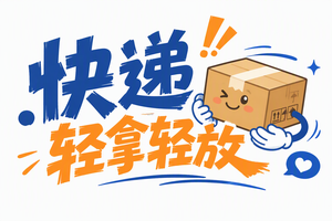 快递轻拿轻放