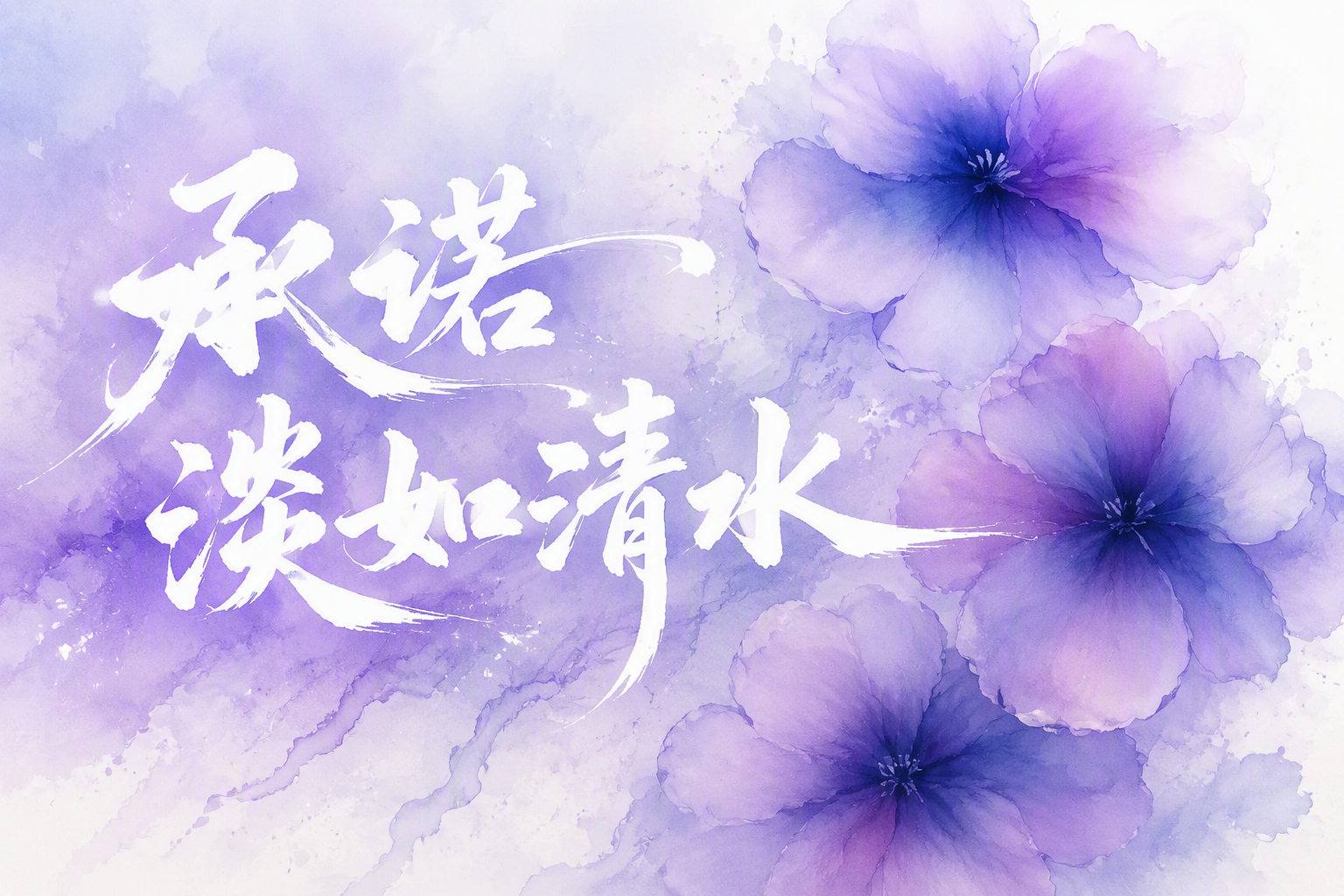 承诺淡如清水