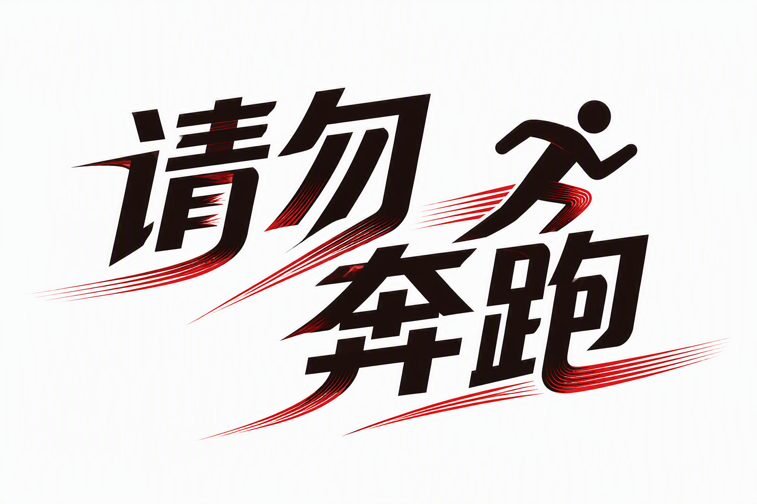 请勿奔跑