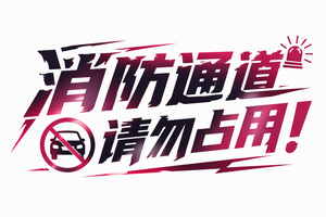 消防通道，请勿占用