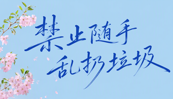 禁止随手乱扔垃圾