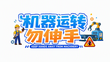 机器运转勿伸手
