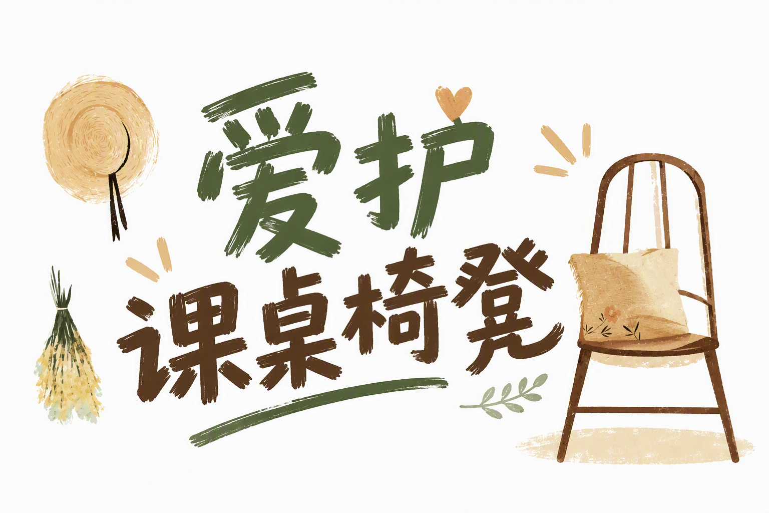 爱护课桌椅凳